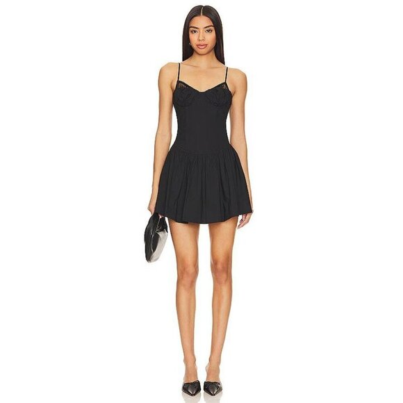 NIA Eli Dress in Black Small New Womens Corset Party Cocktail - Picture 1 of 16